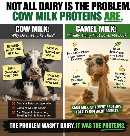 Camel Milk and Dairy Allergies: Why You May Not Be Intolerant to Dairy After All
