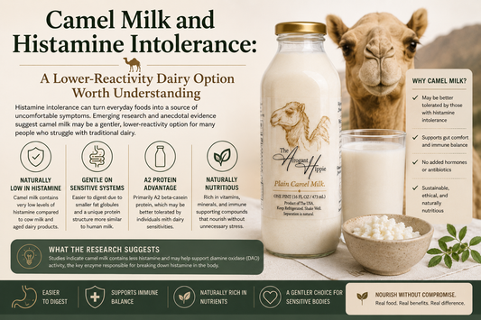 Camel Milk and Histamine Intolerance: A Lower-Reactivity Dairy Option Worth Understanding