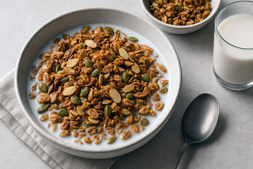 Toasted Almond Milk Granola Bowl