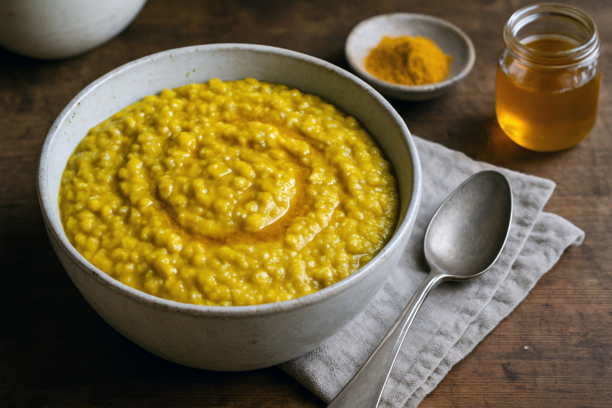 Golden Turmeric Camel Milk Porridge