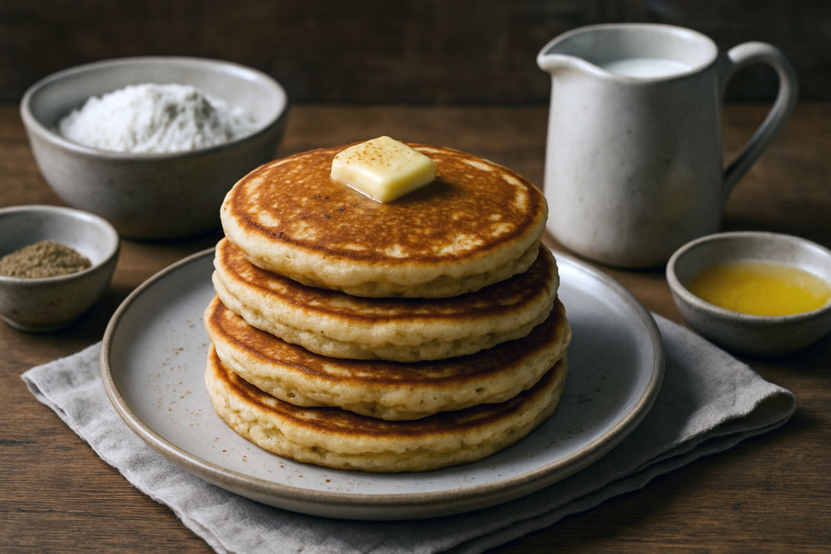 Camel Milk Cardamom Pancakes