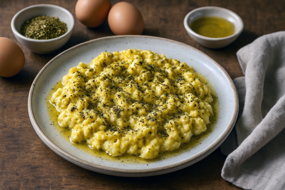 Savory Za'atar Camel Milk Eggs
