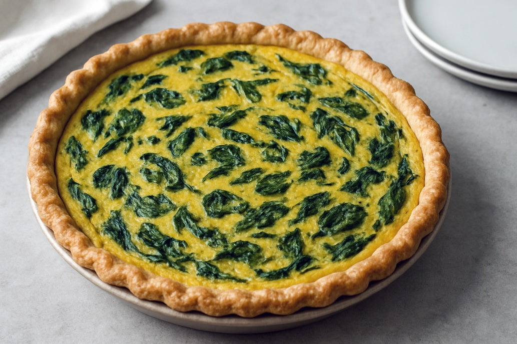 Savory Spinach Quiche Custard