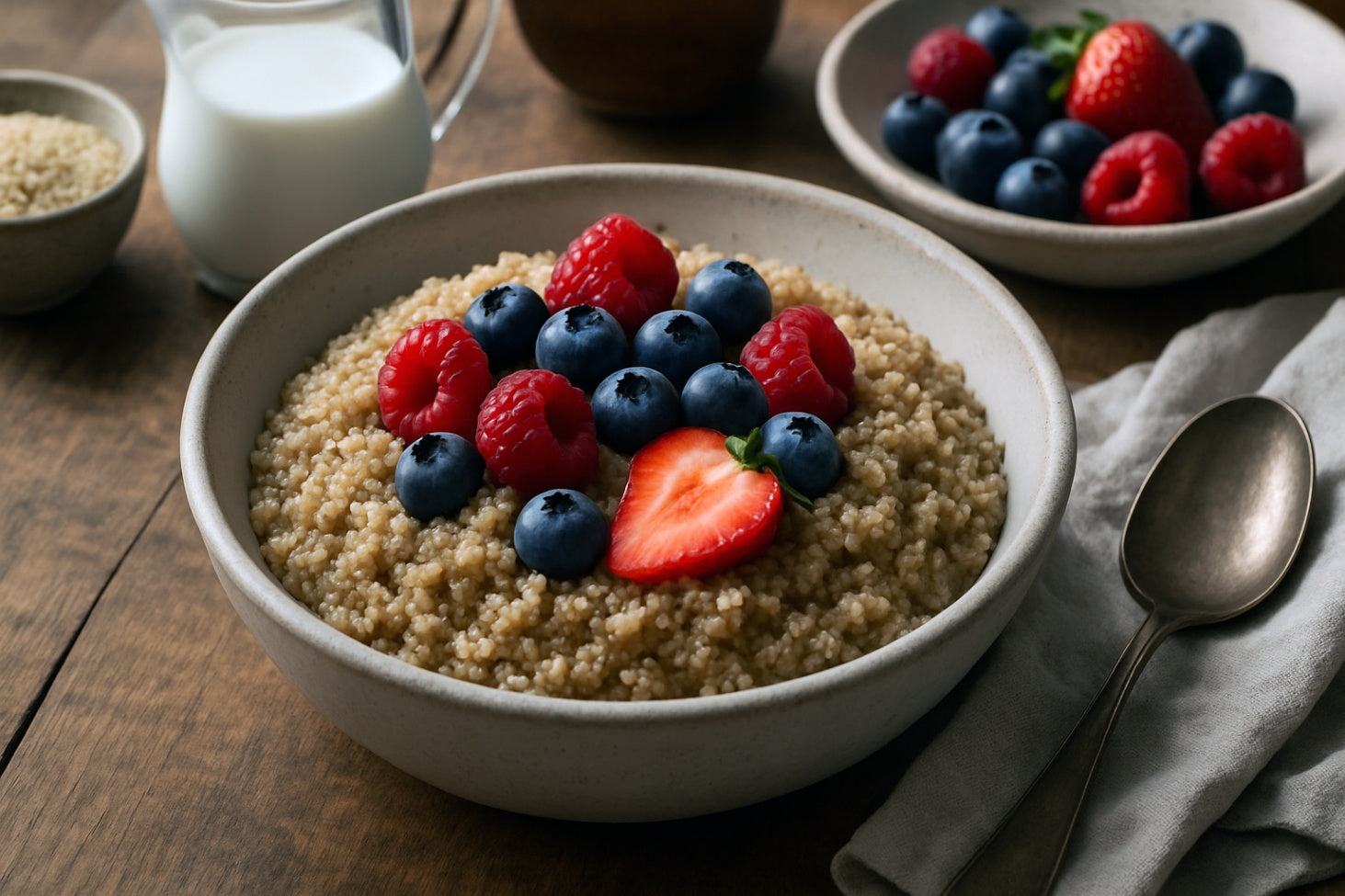 Camel Milk Breakfast Quinoa