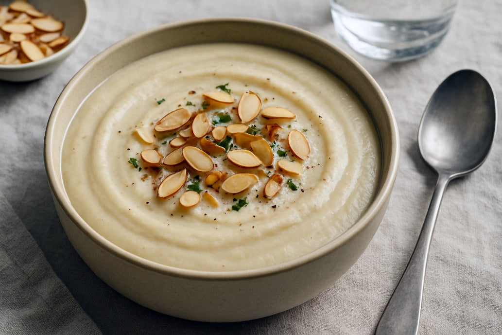Roasted Cauliflower & Almond Soup