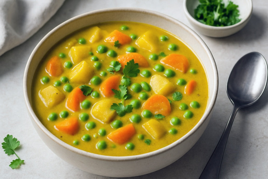 Light Almond Milk Vegetable Curry
