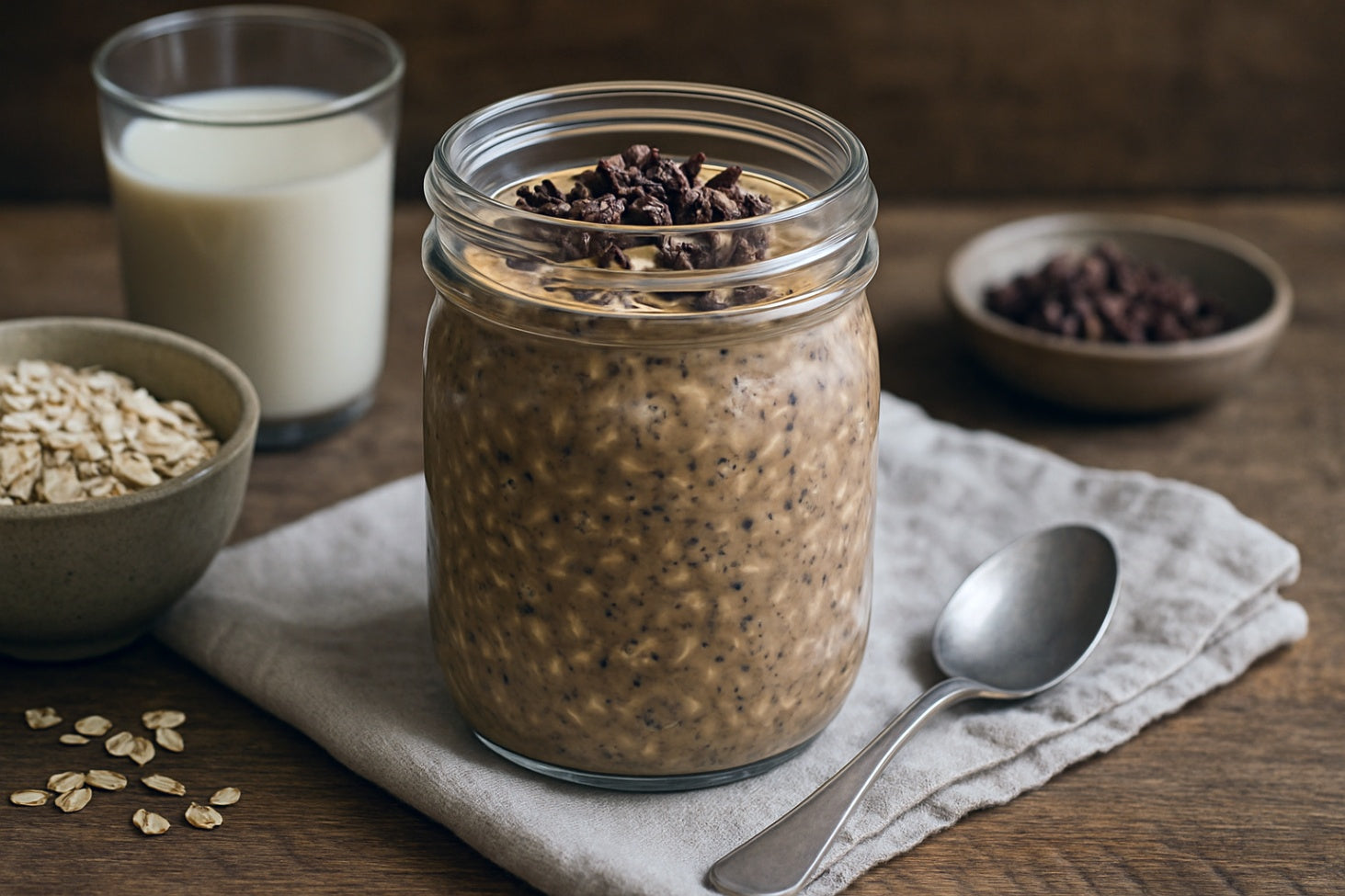 Camel Milk Espresso Overnight Oats