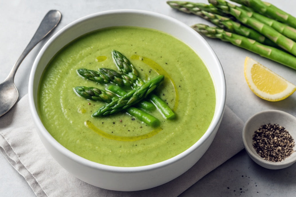 Almond Milk Asparagus Soup