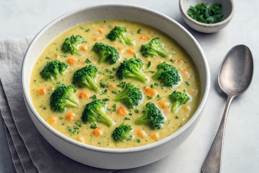 Vegan Broccoli Cheddar Soup