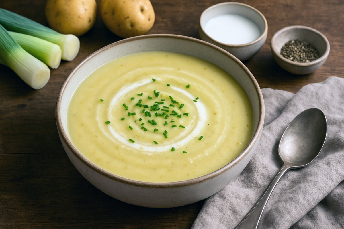 Camel Milk Potato Leek Soup