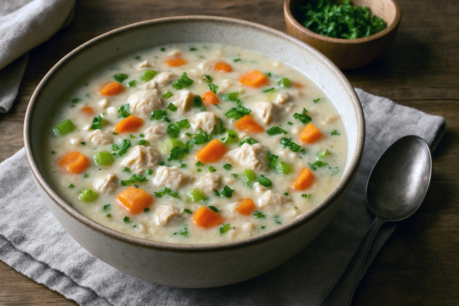 Camel Milk Chicken & Rice Soup