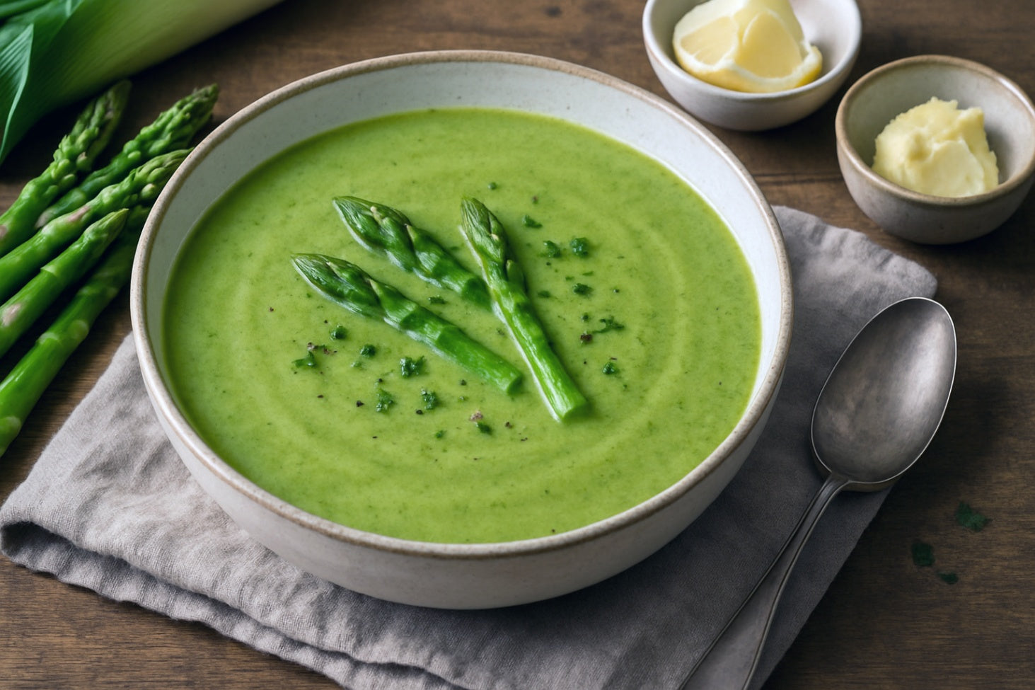Camel Milk Asparagus Soup