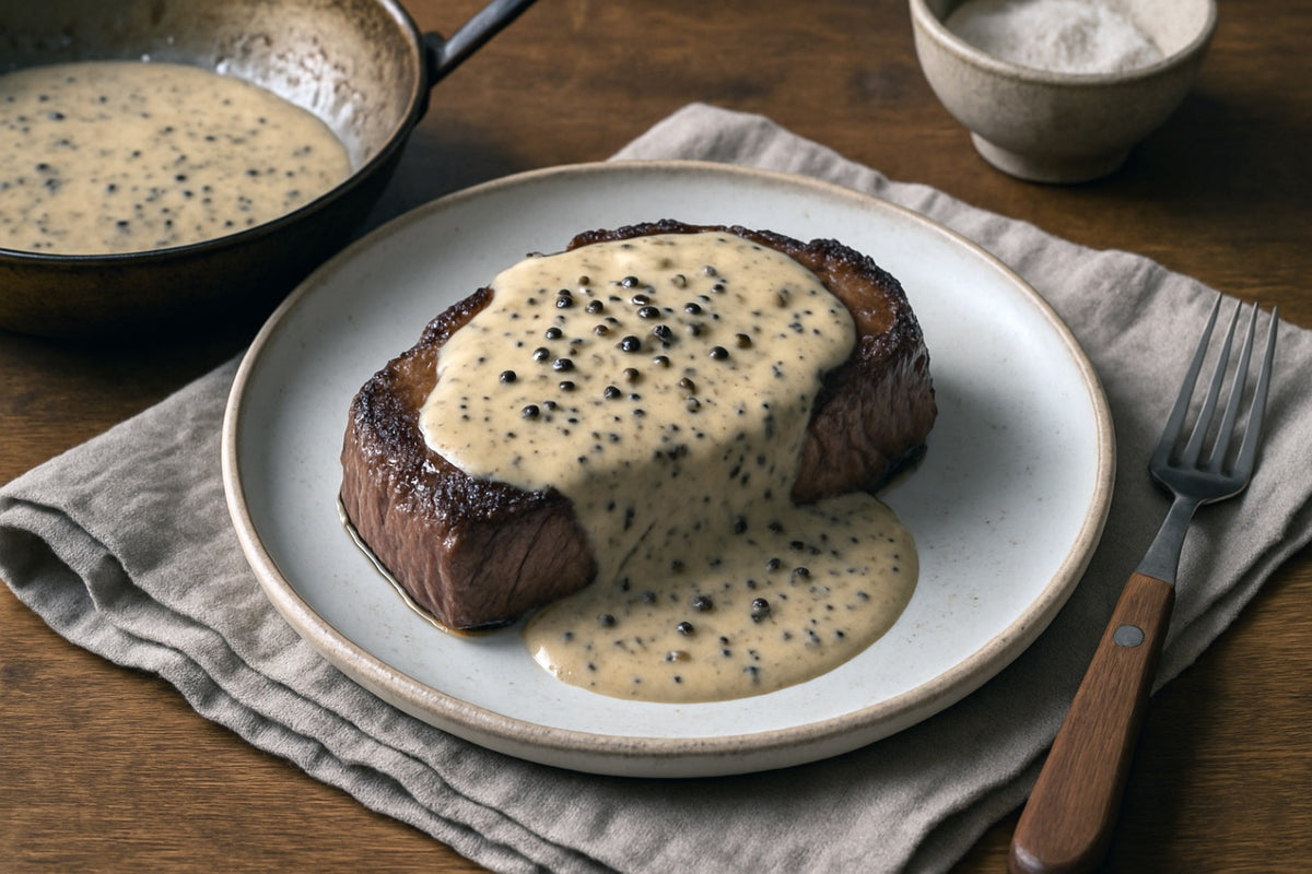 Camel Milk Peppercorn Pan Sauce