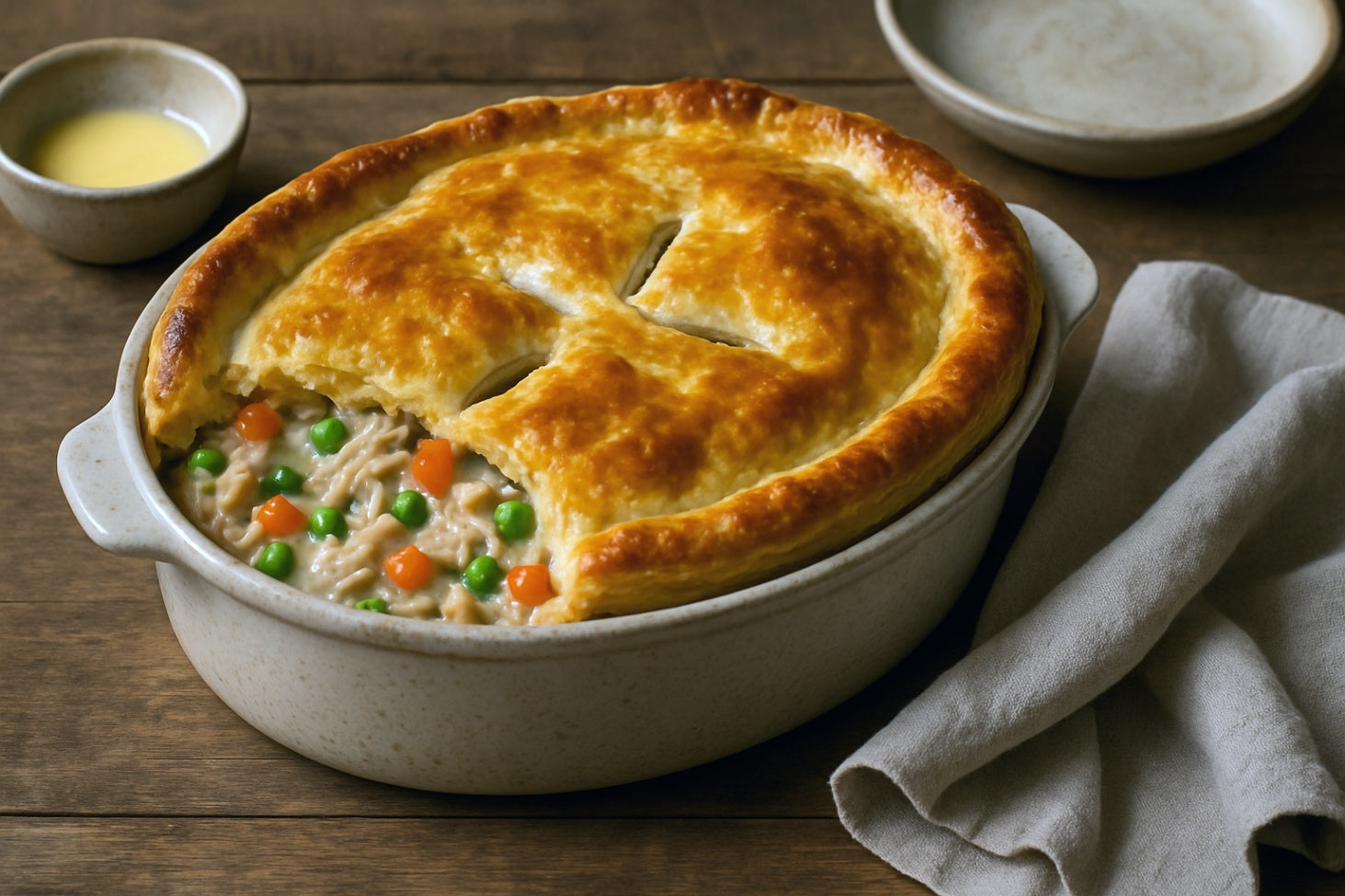 Camel Milk Chicken Pot Pie