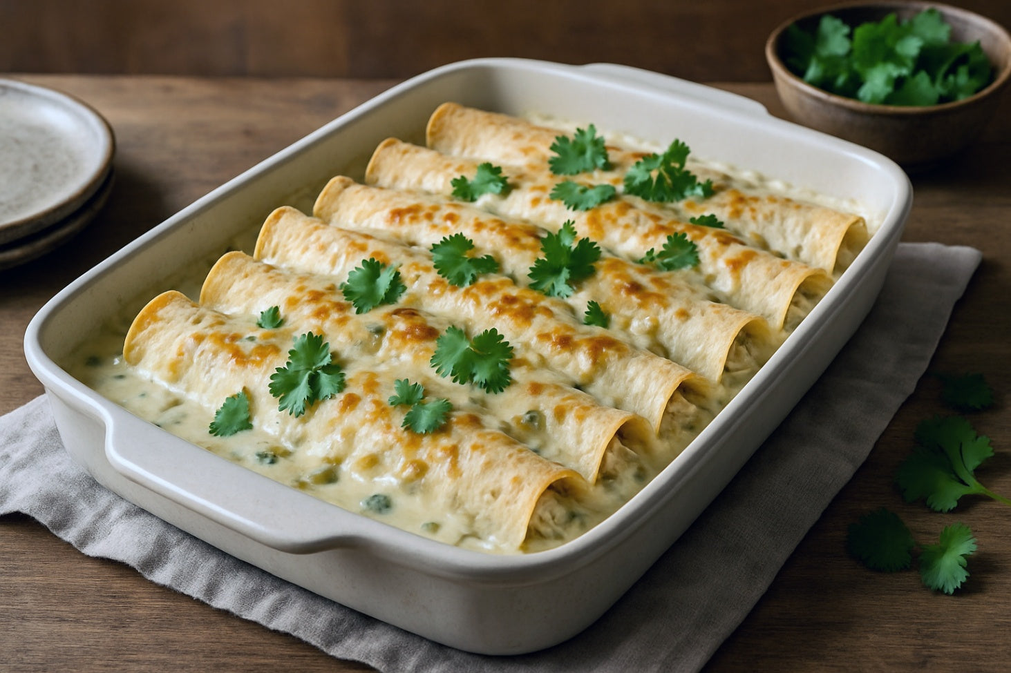 Camel Milk Chicken Enchiladas