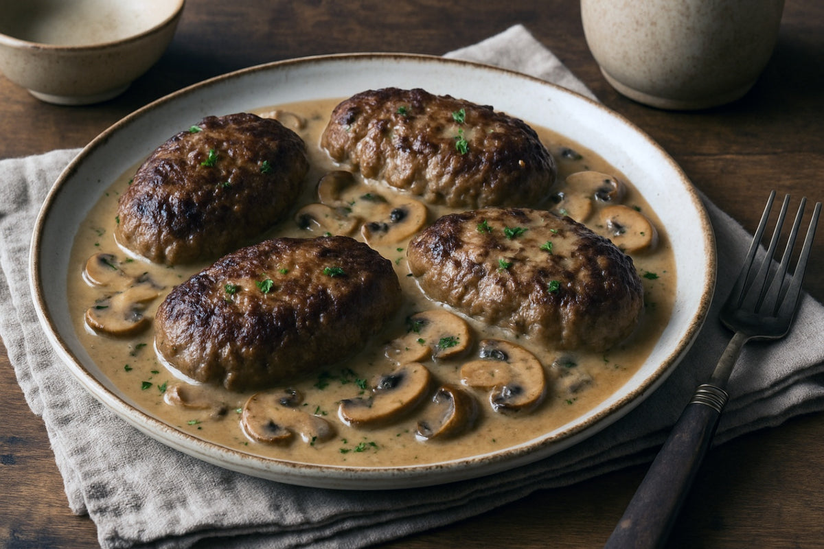 Camel Milk Salisbury Steak