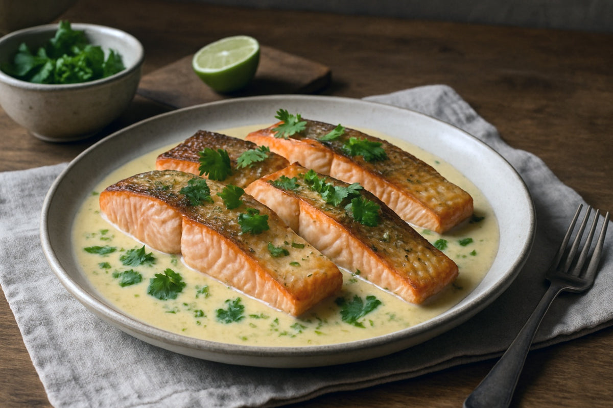 Camel Milk Salmon in Lime Sauce