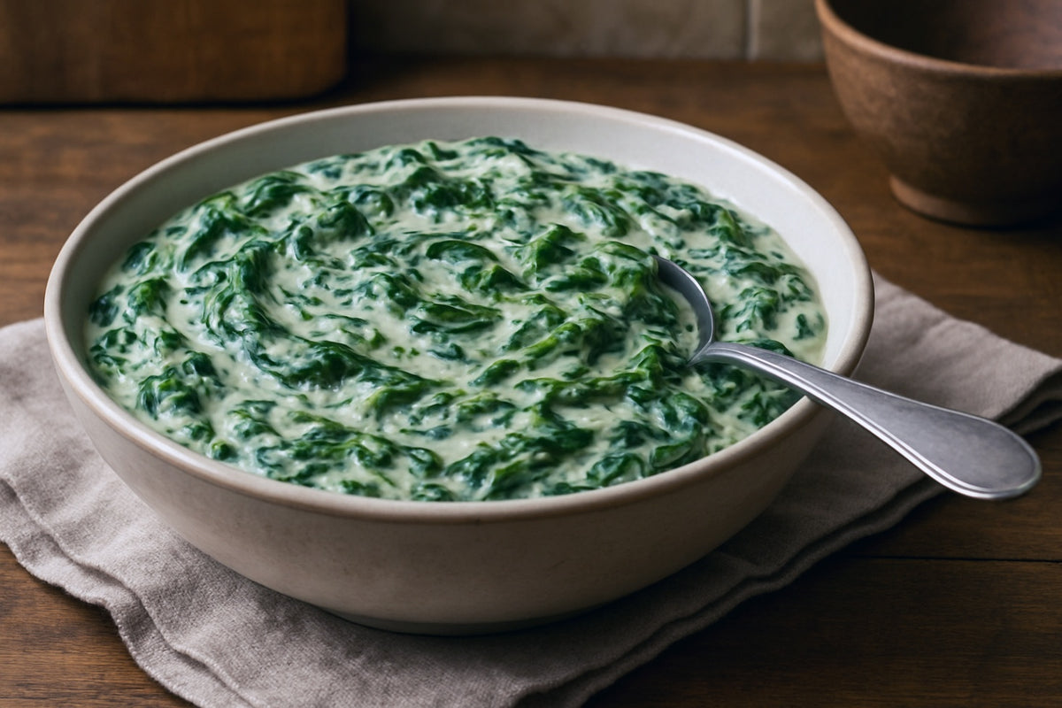 Camel Milk Creamed Spinach