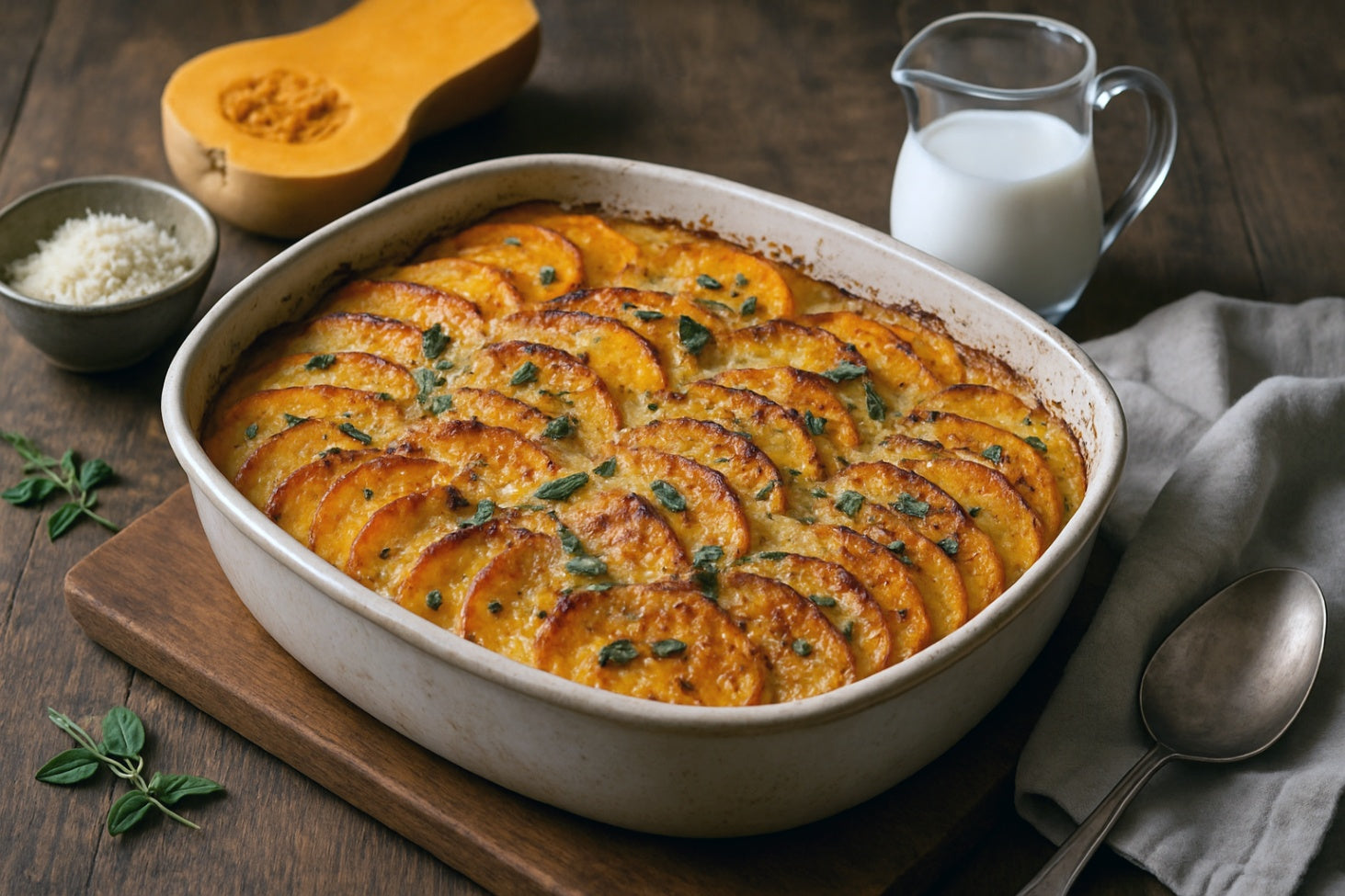 Camel Milk Squash Gratin