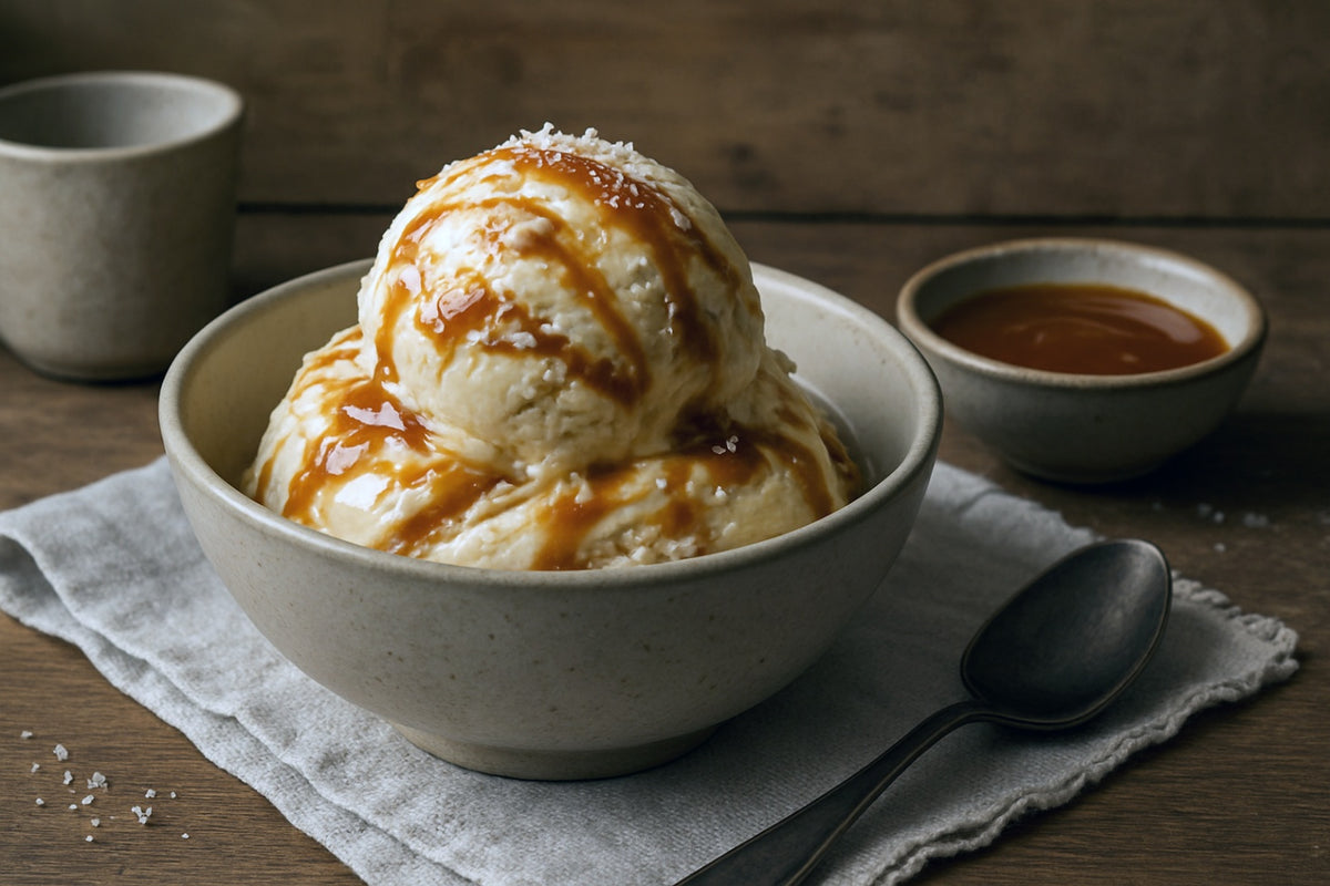 Camel Milk Salted Caramel Ice Cream