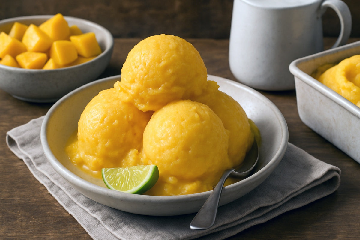 Camel Milk Mango Sorbet
