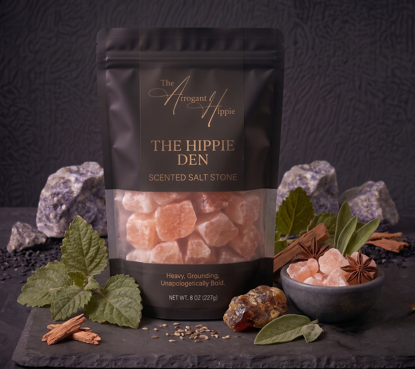 The Hippie Den Scented Salt Stone