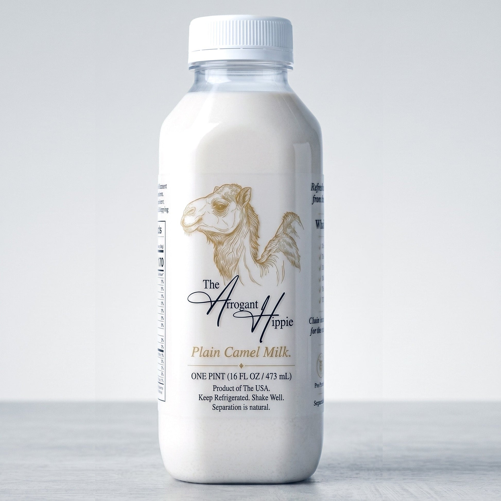 Three-pint pasteurized camel milk starter pack from our dairy