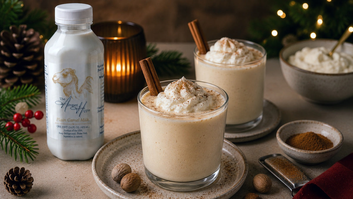 Camel Milk Eggnog, Spiced and Silky