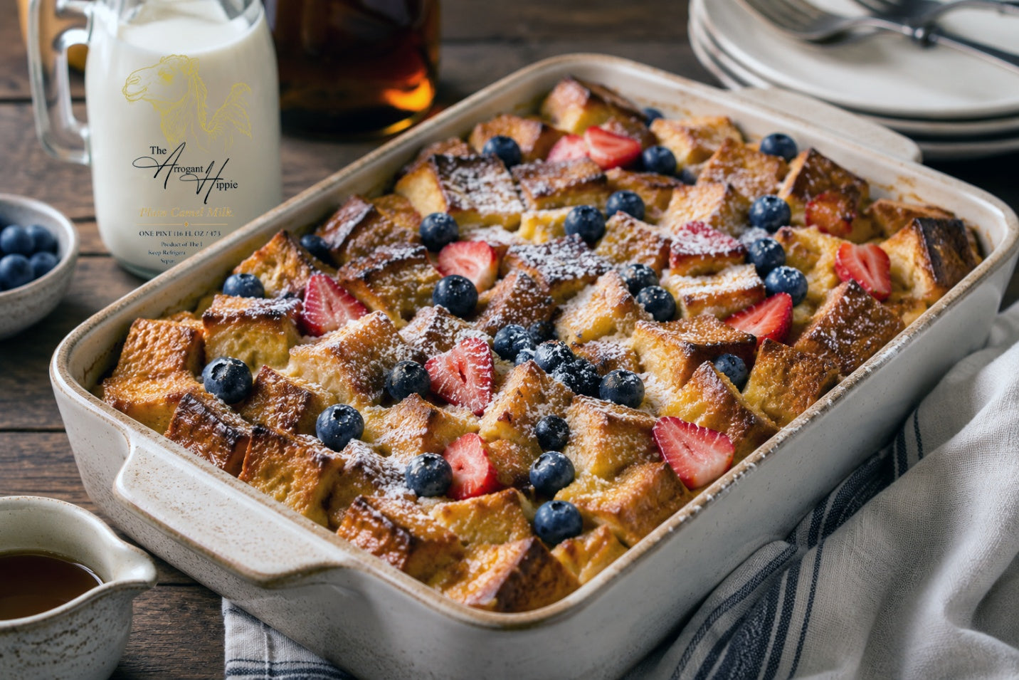 Camel Milk Maple French Toast Bake