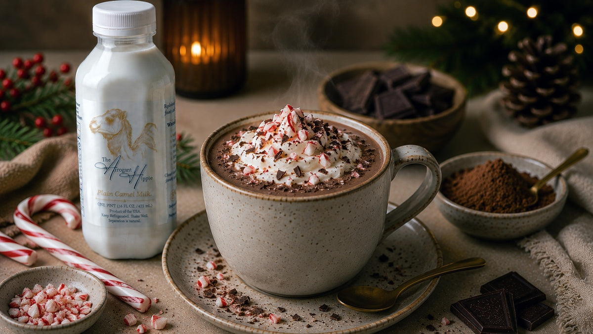 Camel Milk Peppermint Hot Chocolate