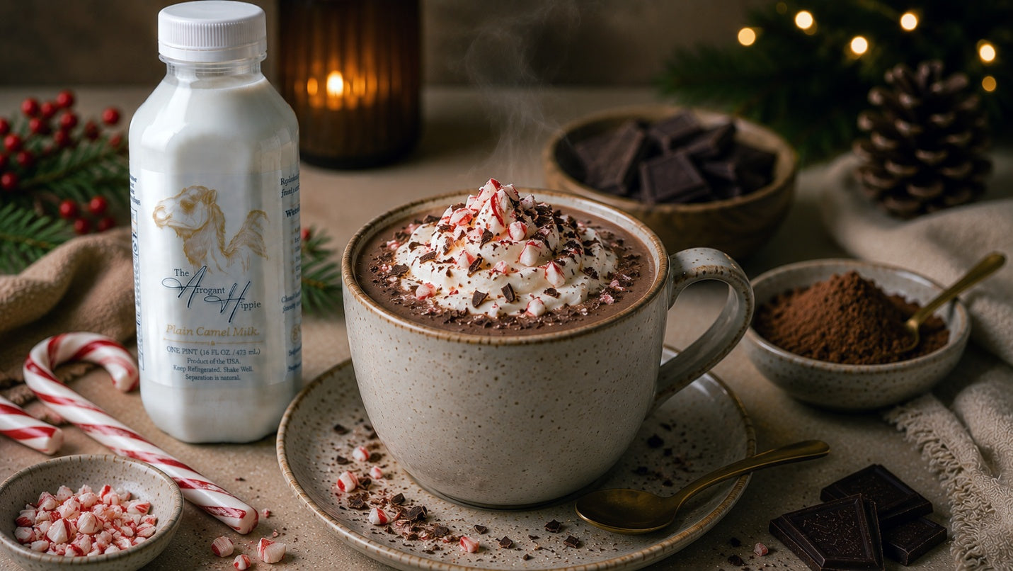 Camel Milk Peppermint Hot Chocolate