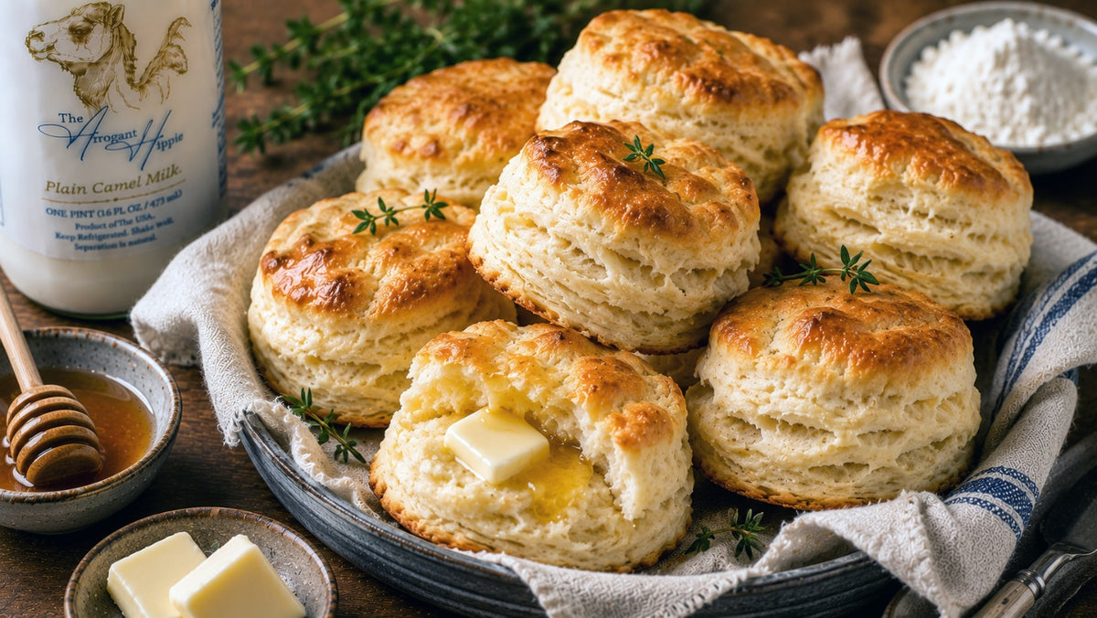 Flaky Camel Milk Buttermilk-Style Biscuits