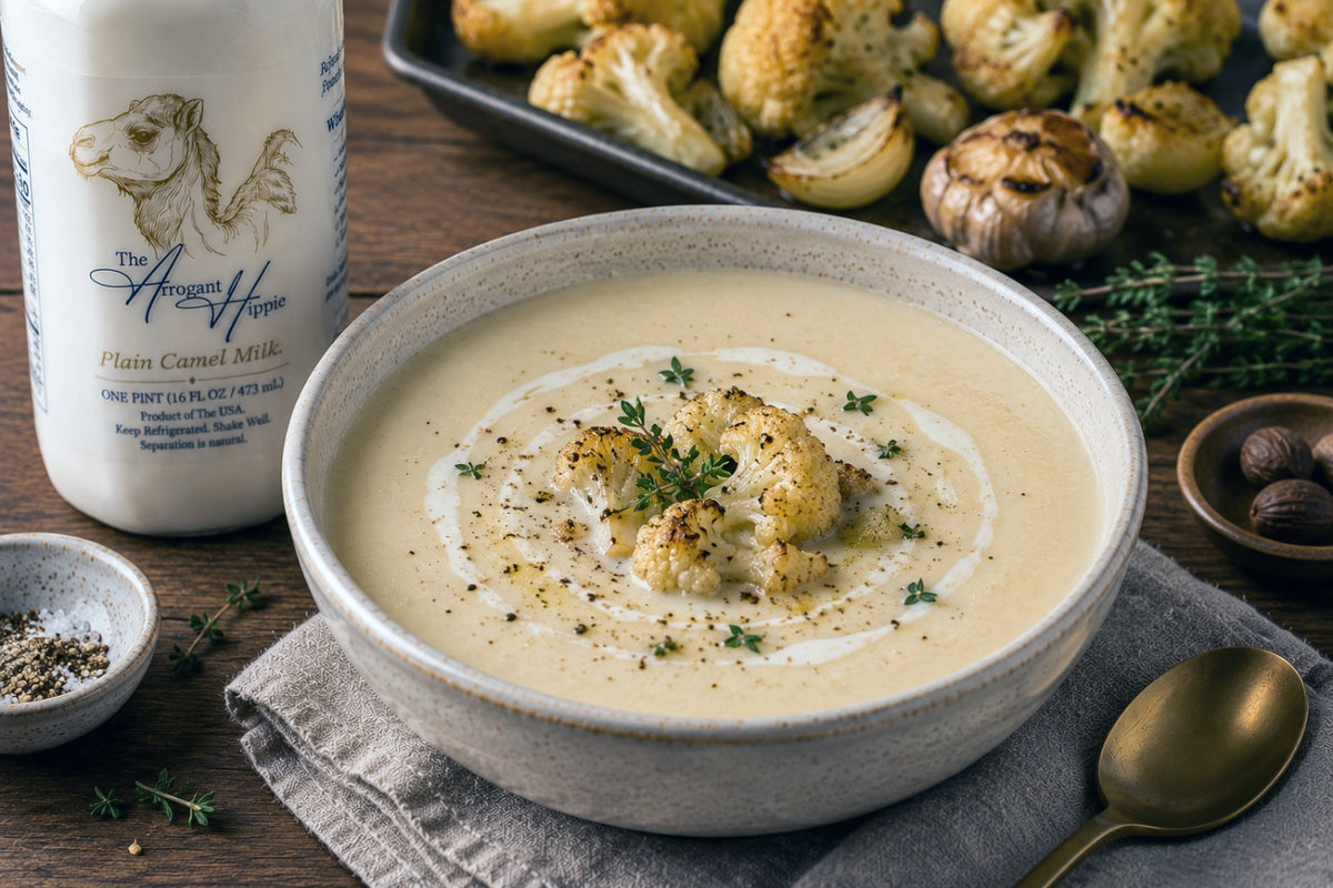 Roasted Cauliflower & Camel Milk Bisque