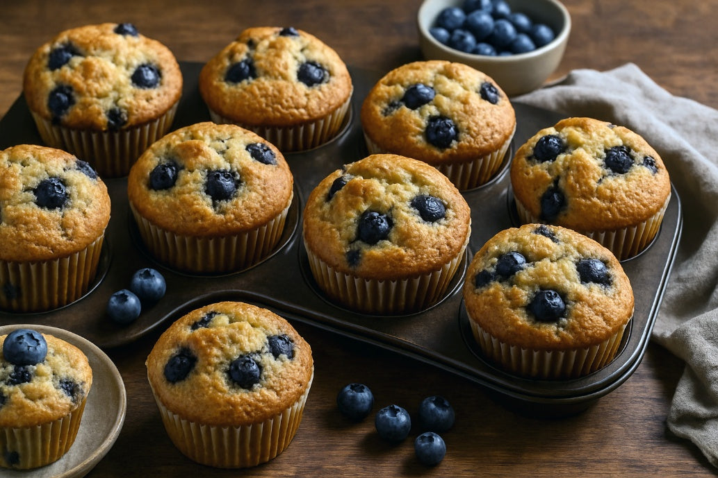 Cashew Milk Blueberry Muffins