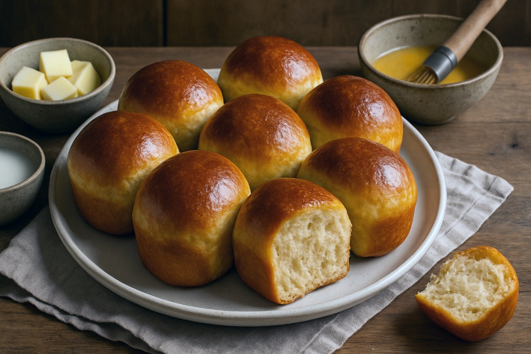 Cashew Milk Brioche Rolls