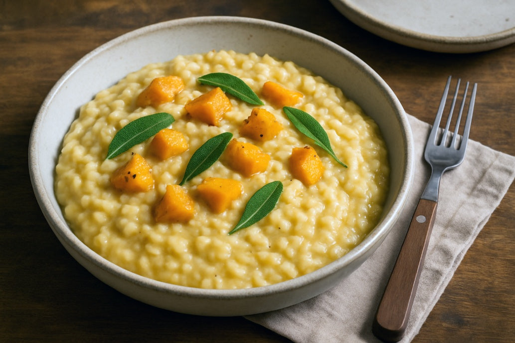 Cashew Milk Butternut Squash Risotto
