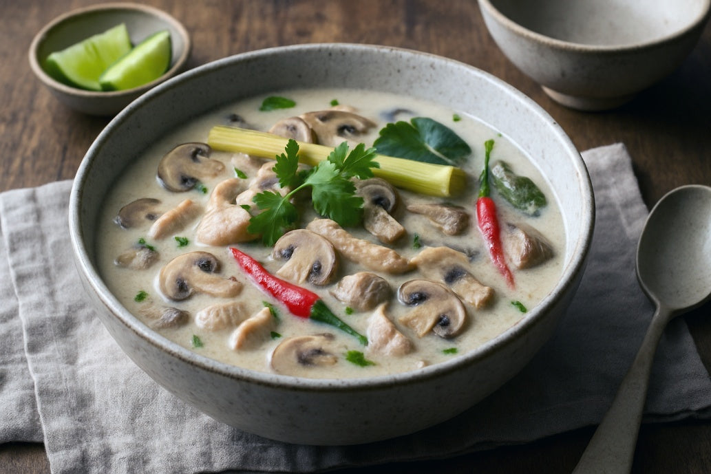 Classic Tom Kha Gai (Thai Coconut Chicken Soup)