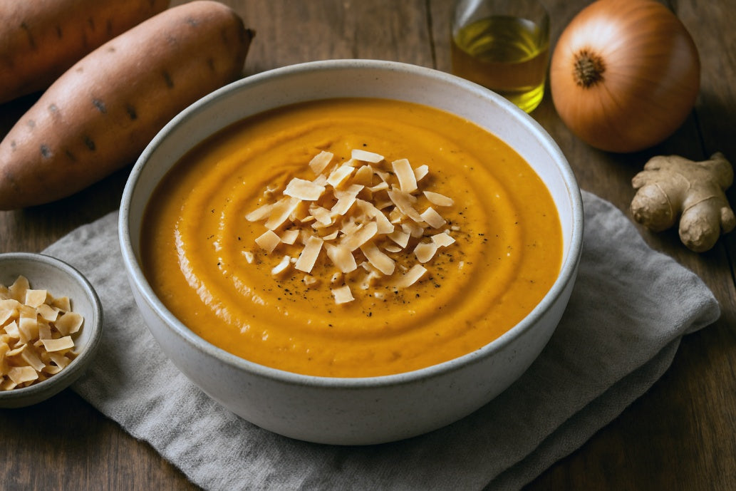 Coconut Ginger Sweet Potato Soup