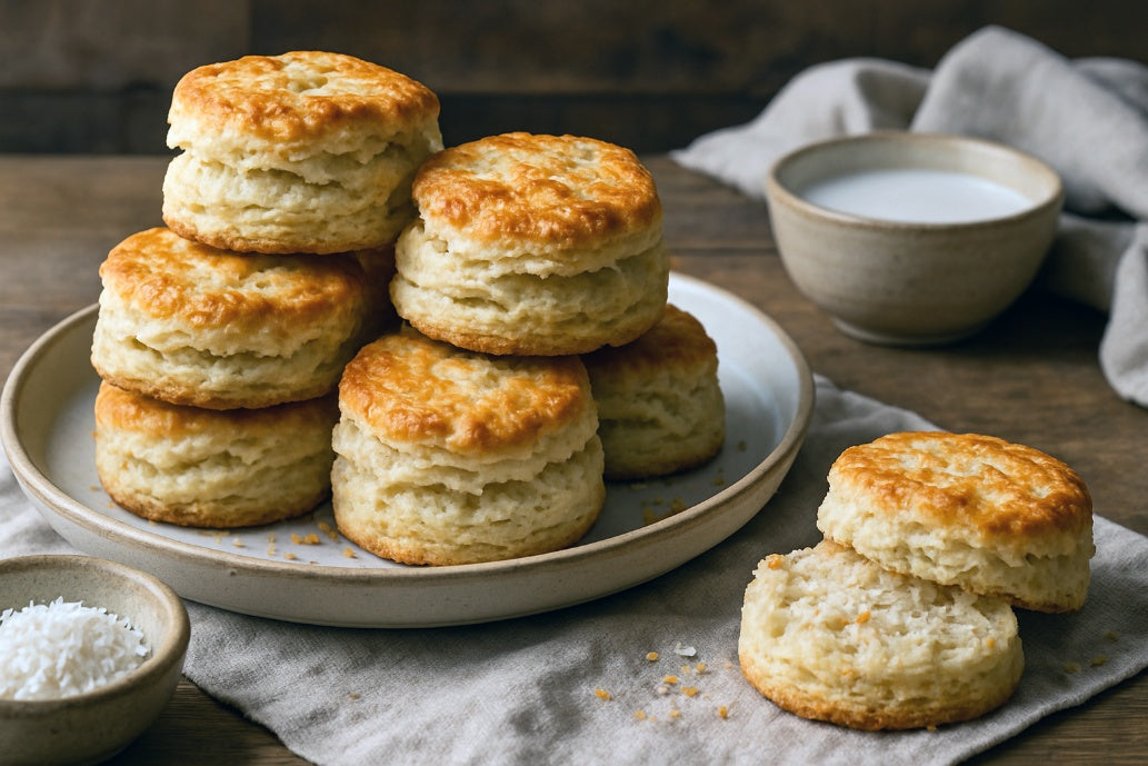 Flaky Coconut Biscuits