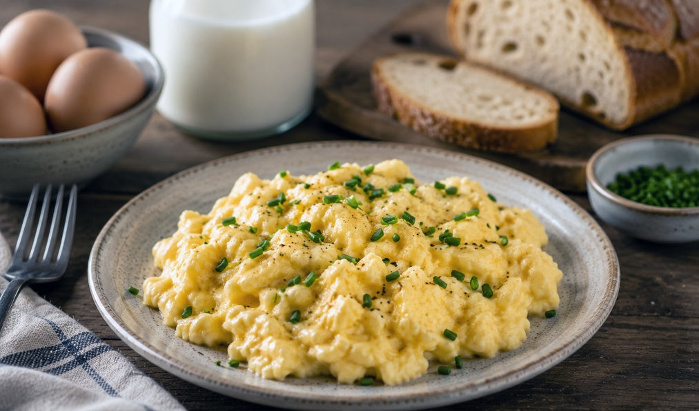 Goat's Milk Scrambled Eggs