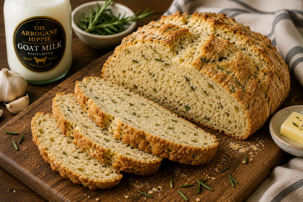 Savory Goat's Milk and Herb Soda Bread