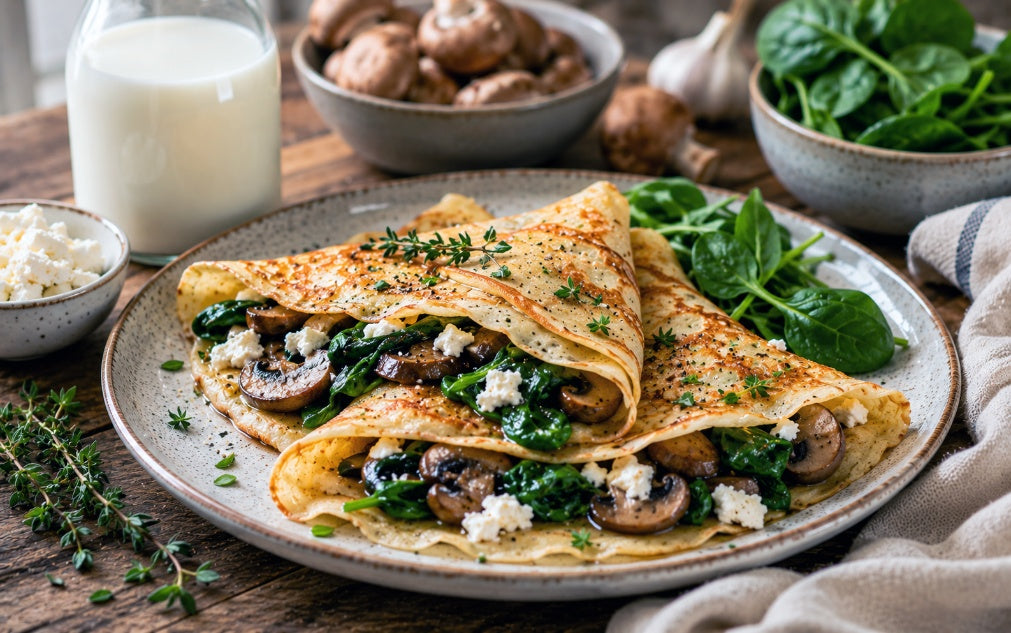 Savory Goat's Milk Crêpes