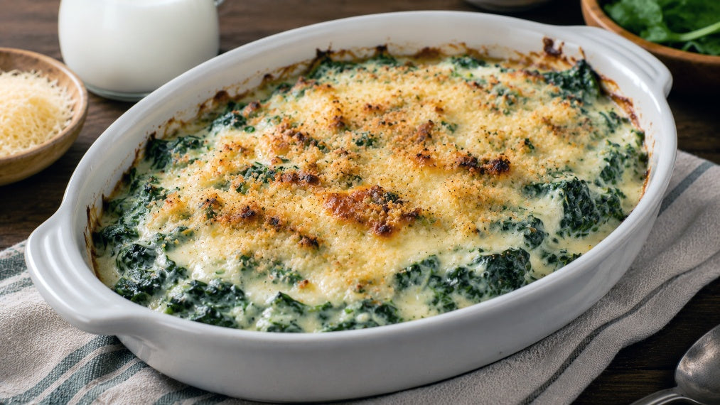Spinach & Goat's Milk Gratin