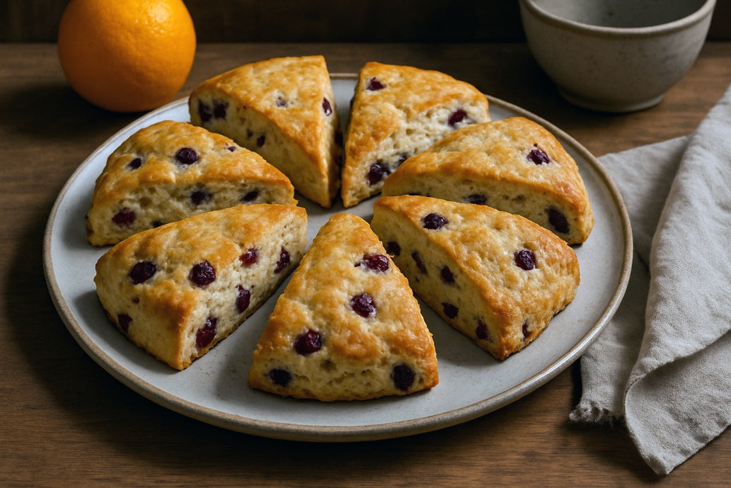 Cranberry Orange Tea Scones