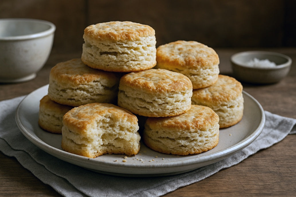 Flaky Hemp Milk Biscuits
