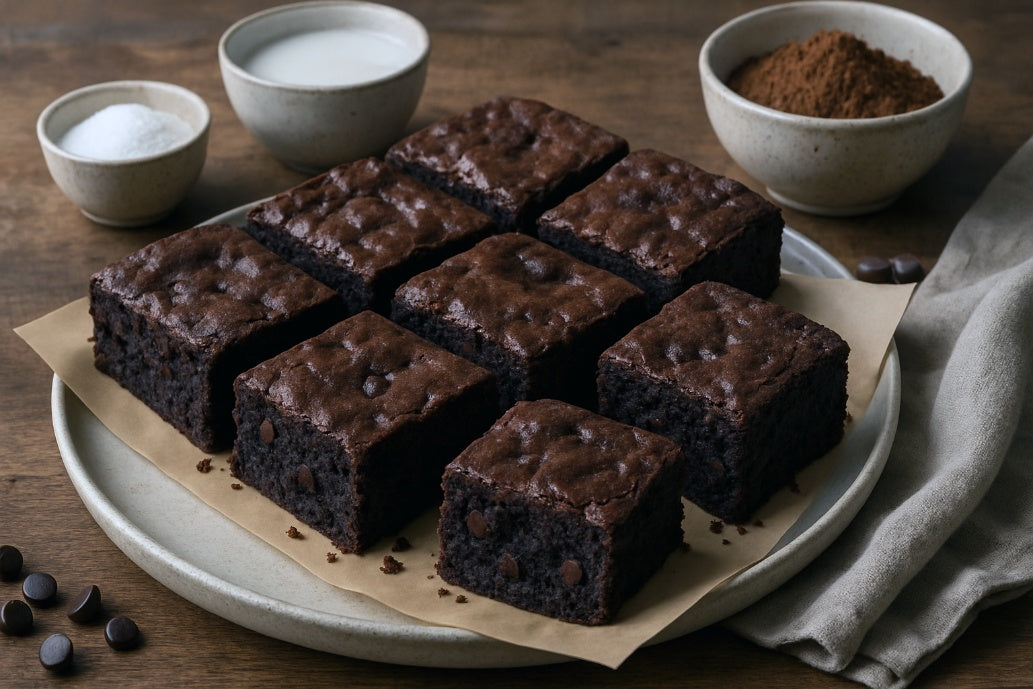 Fudgy Dark Chocolate Brownies