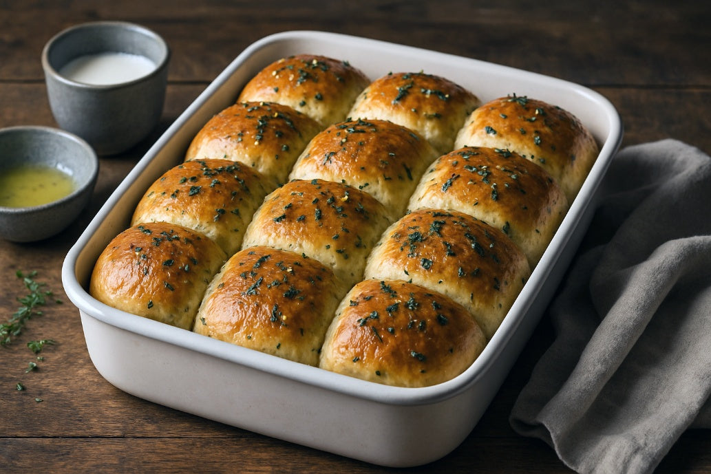 Garlic Herb Dinner Rolls
