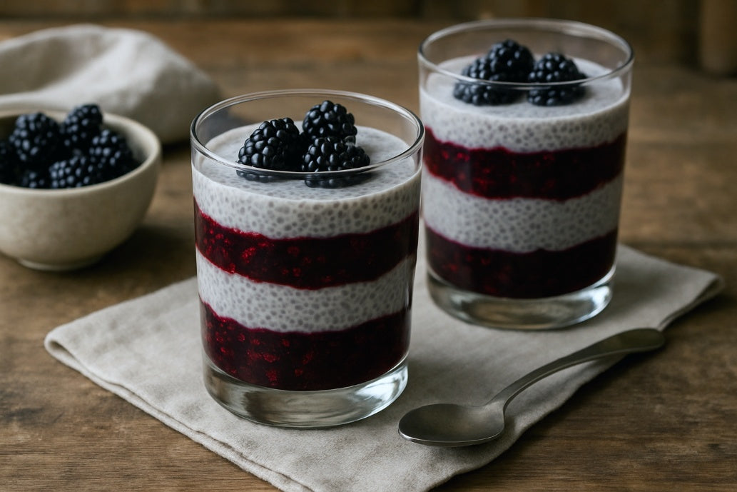 Hemp Milk Chia Seed Parfait