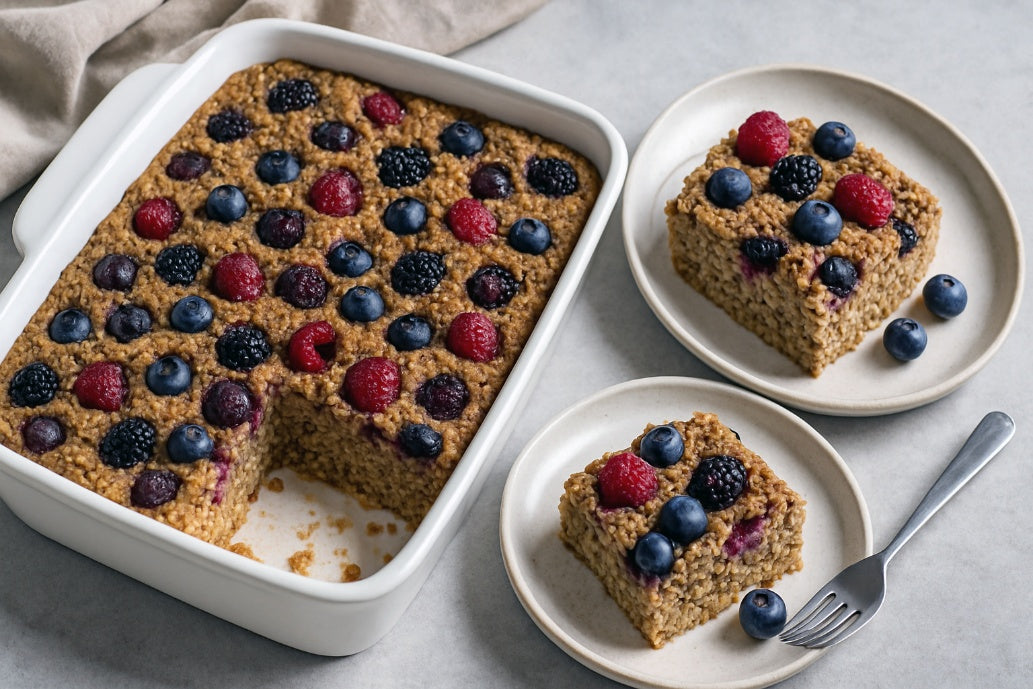 Berry-Infused Baked Oatmeal