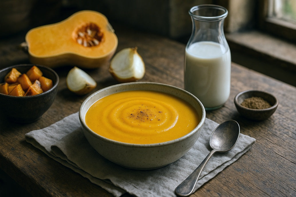 Butternut Squash Soup with Barista Oat Milk